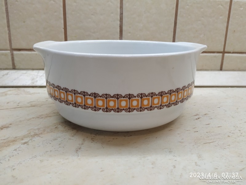 Alföldi porcelain brown pattern compote and nokedlis bowl for sale!