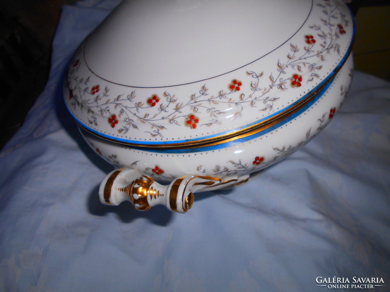 Antique large traditional civilian piece - porcelain soup bowl - hand-painted