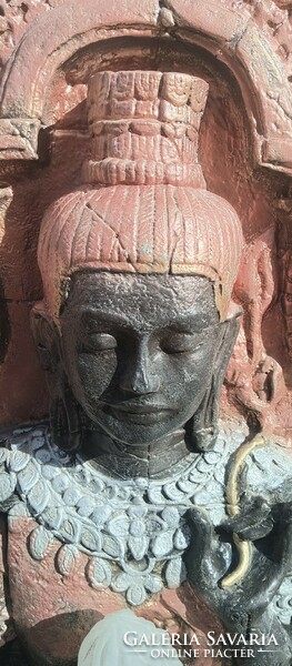Indiai Buddha falikép lámpa. Alkudható