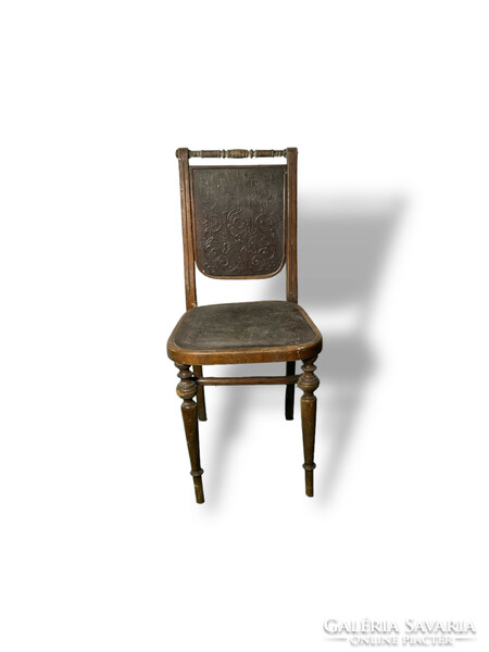 Antique Viennese Thonet chair (printed pattern)