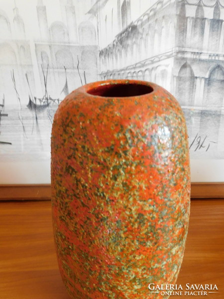 Pesthidegkúti minimalista váza - Csizmadia Margit - 20.5 cm