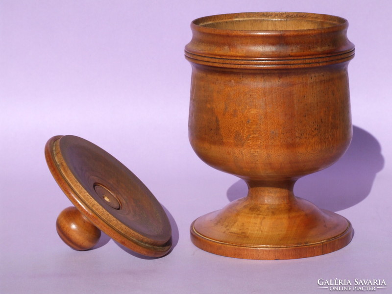 Wooden goblets with lid (200126)