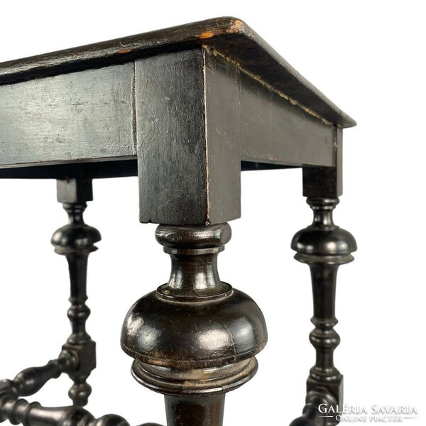 Bécsi Boulle kis asztal csontberakással 1880