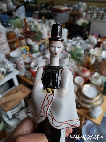 Aquincumi porcelán juhász legény nipp figura  vitrindísz vitrin hagyaték régiség nosztalgia