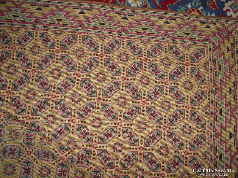 Antique tapestry woven tablecloth 192 cm x 134 cm---both sides can be used