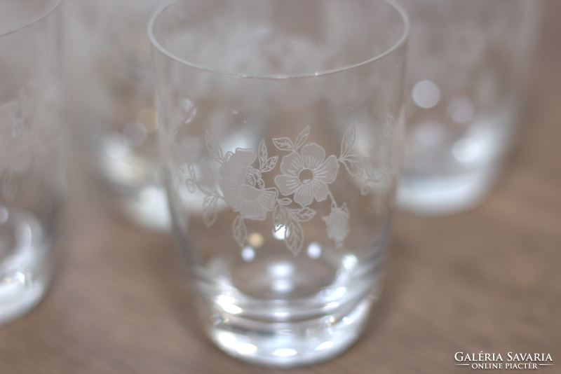Decorative glass half glass set