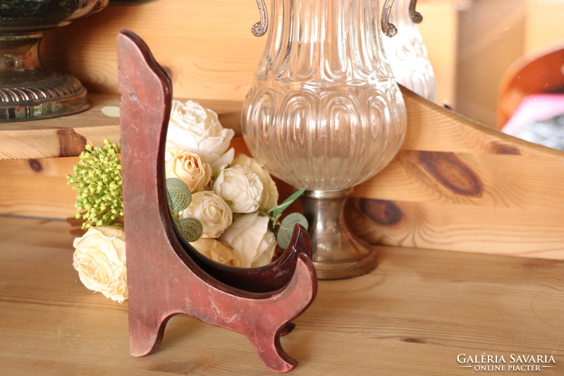 Plate holder box, mahogany color 4.