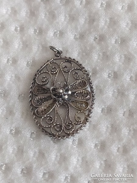 Filigree silver pendant for sale!