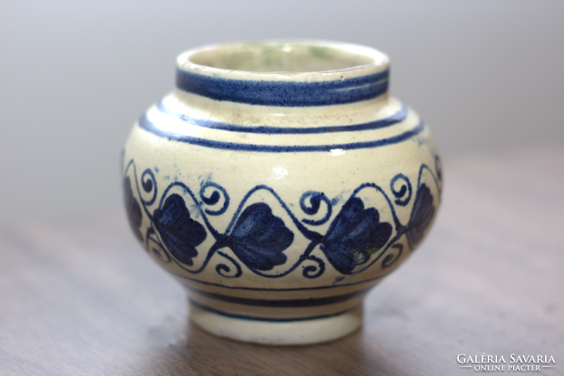 Korondi fehér-kék mini váza