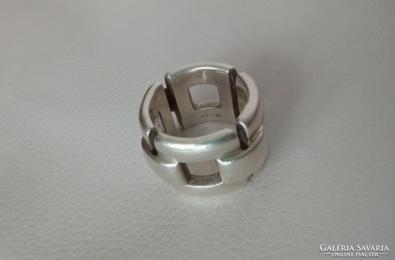 Heavy silver ring