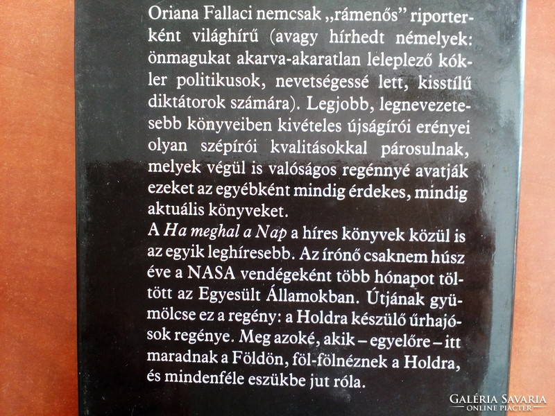 Oriana Fallaci : Ha meghal a nap / 1984-es kiadás