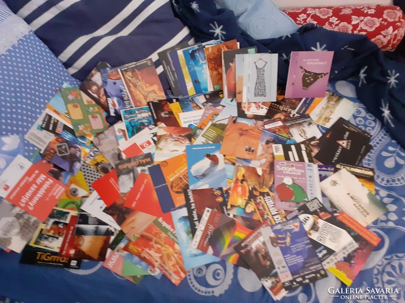 Advertising postcards, a huge collection of post-clearance est cards, boomerangs, etc., about 120 pieces