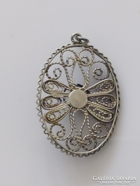 Filigree silver pendant for sale!