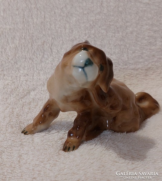 Rare! Zsolnay hand painted puppy sale!
