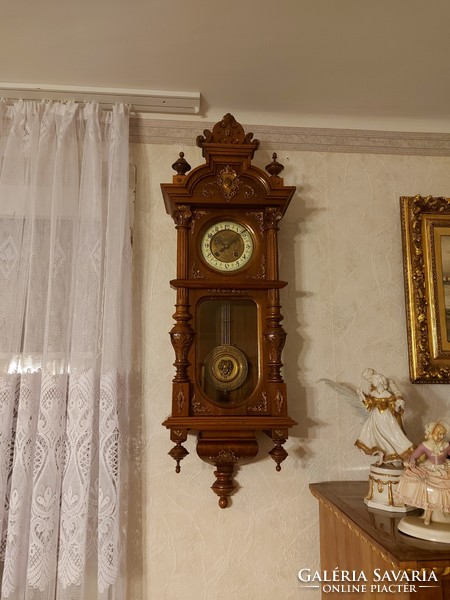 Antique wonderful János brauswetter wall clock!