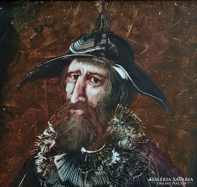 András Győrfi: don quixote - beautiful painting from 2003!