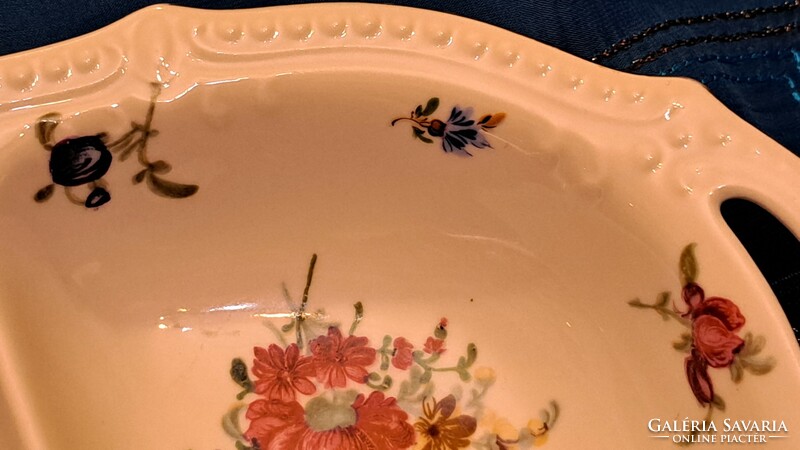 Antique porcelain serving bowl, victoria centerpiece (m3612)