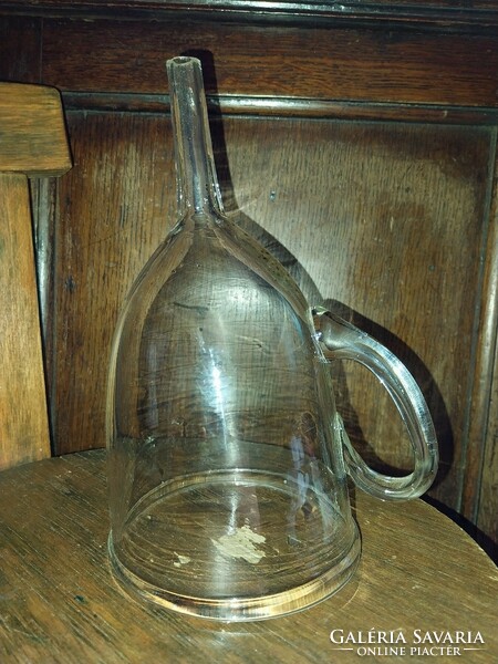 Old huta glass funnel