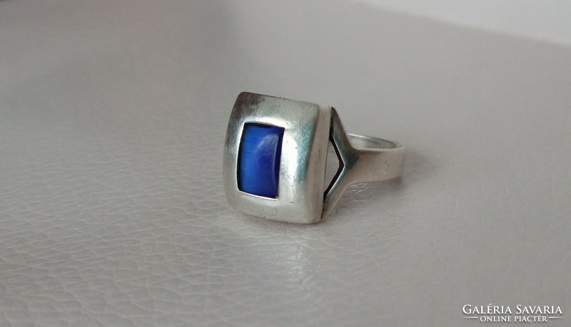 Art deco silver ring