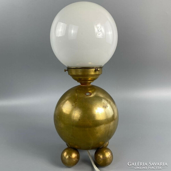 Gusum Swedish sphere brass lamp 1940s