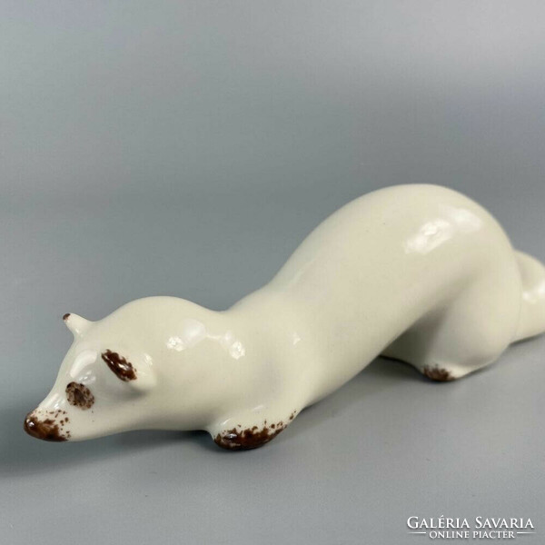 Lfz- ermine porcelain figure from the 1970s