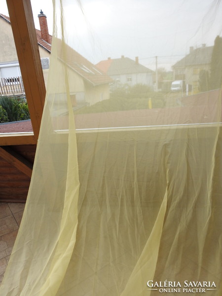 Yellow nylon curtain
