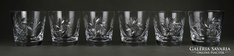 1M566 crystal whiskey glass set 6 pieces