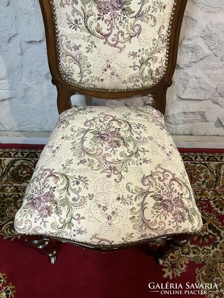 Antique restored chippendale style upholstered chair
