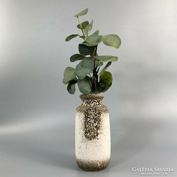 Mid-century scheurich natural effect ceramic vase 1960 