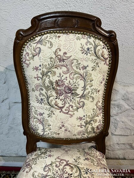 Antique restored chippendale style upholstered chair