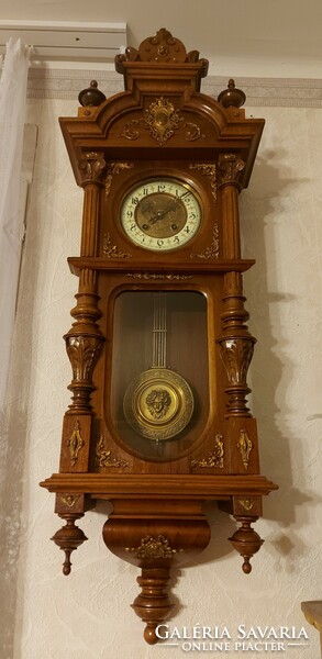 Antique wonderful János brauswetter wall clock!