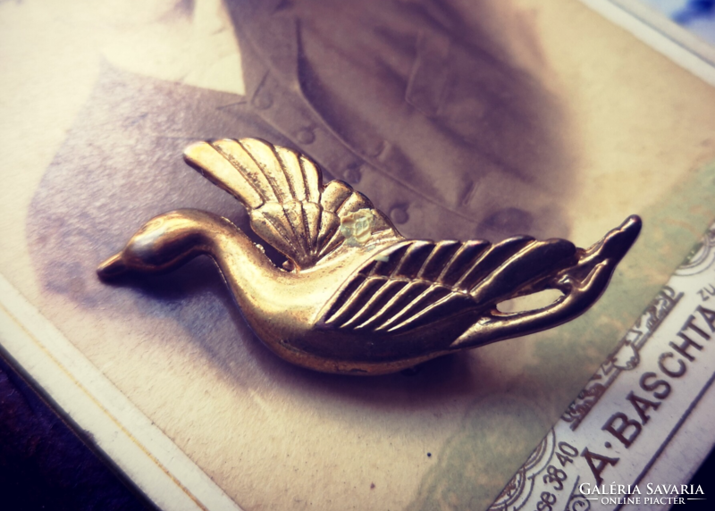 Wild goose shaped brooch