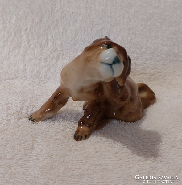 Rare! Zsolnay hand painted puppy sale!