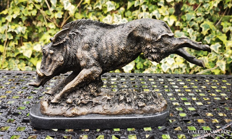 Boar - bronze statue