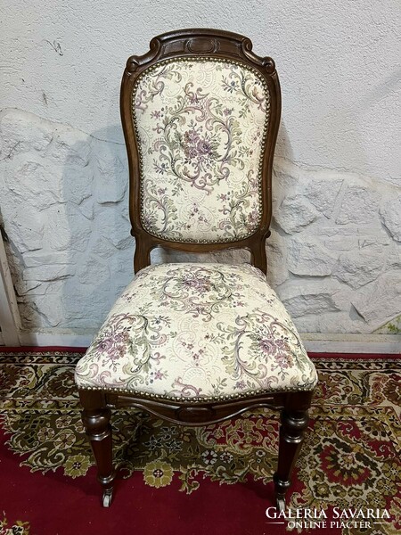 Antique restored chippendale style upholstered chair