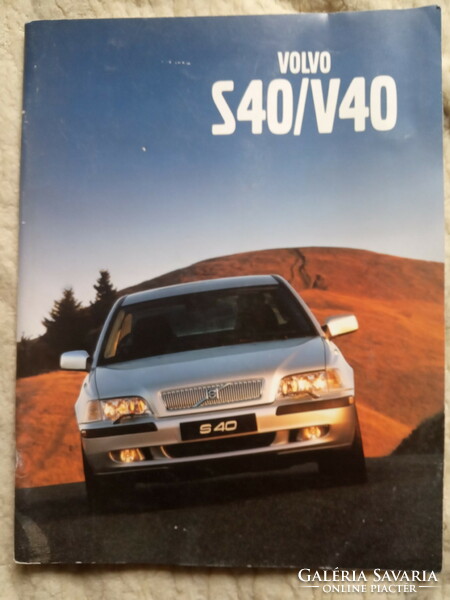 Volvo S 40 / V40 katalógus ! Jó állapotban !!! Magyar nyelvű !