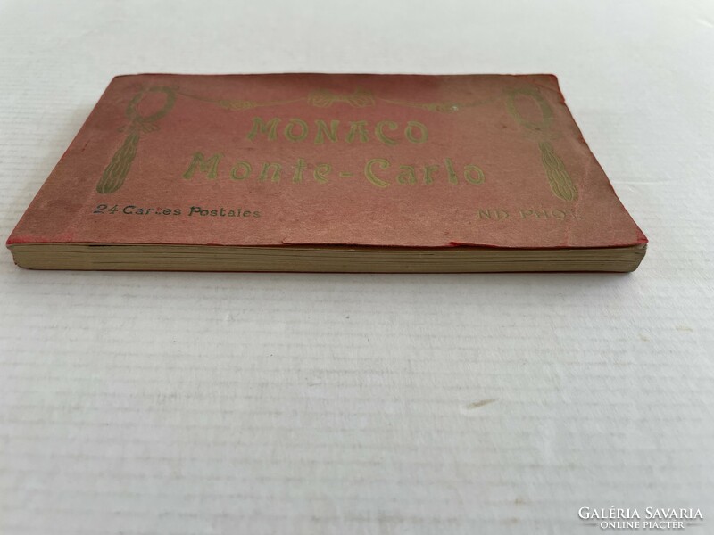 Rare old, antique Monaco, Monte Carlo postcard block containing 24 postcards, post clean