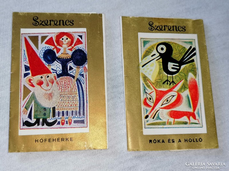 Szerencsi chocolate factory old chocolate papers, from the end of the sixties, very rare 86.