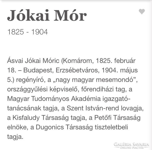 Works by Jókai Mór/1925-35/- 19 Volumes! Centenary edition. Publisher's cloth binding with gilded spine!