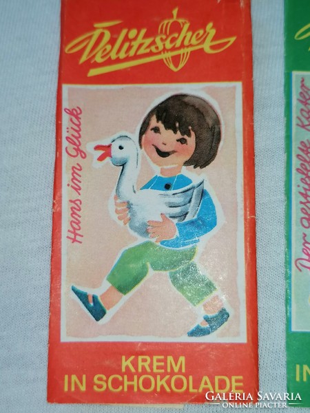 Delitzscher cream chocolate papers from the late sixties, very rare 101.