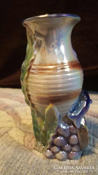 Régi eozinmázas porcelán váza