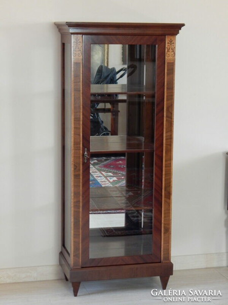 Small Biedermeier display case with mirrored back [ d - 03]