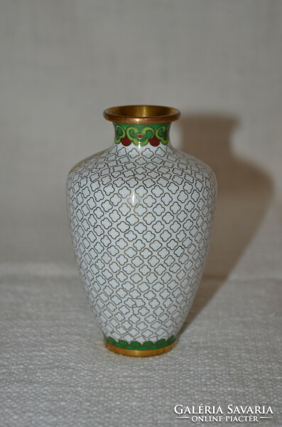 Small vase with partition enamel ( dbz 00121 )