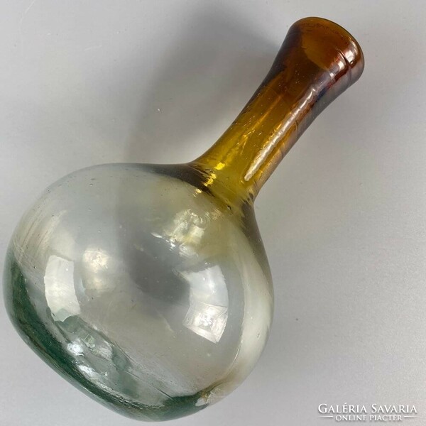 19th century blown glass. Vase/pourer/brandy