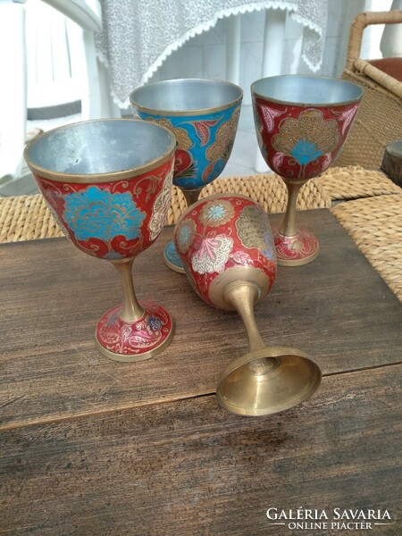Copper goblets, Indian...