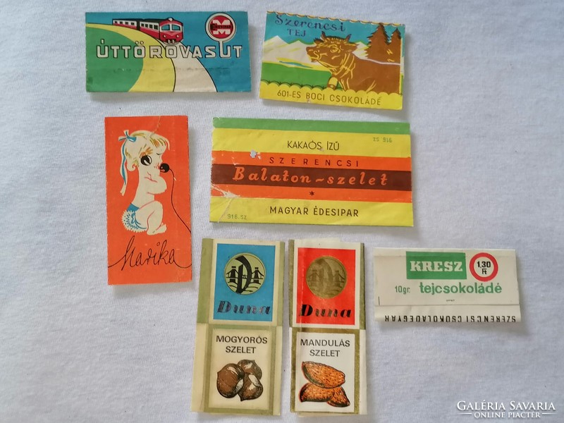 Old chocolate paper collection from the sixties and seventies, very rare 110.