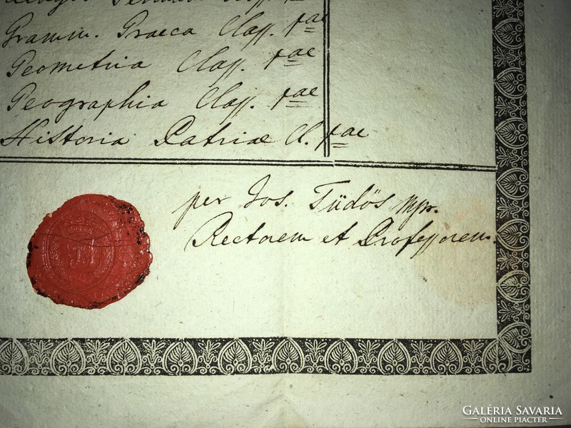 /1831/Református Gimnázium  leckekönyv,Carolus Molnár/1830-1831 esztendőre!Comaromii!