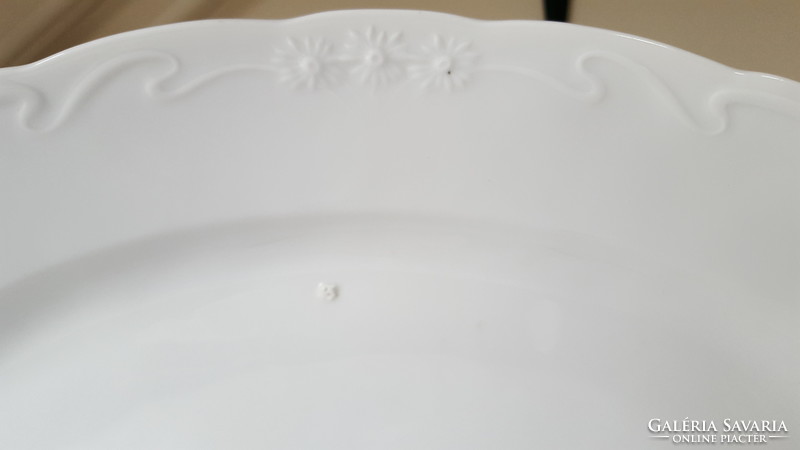 Huge art nouveau embossed serving tray, roasting dish 52 cm.