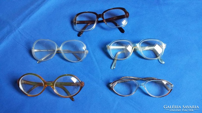 Five retro plastic spectacle frames (james, lyra, rodenstock)