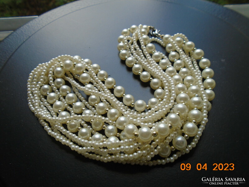 8-row tekla pearl necklace